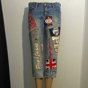 Pepe London cropped jeans
